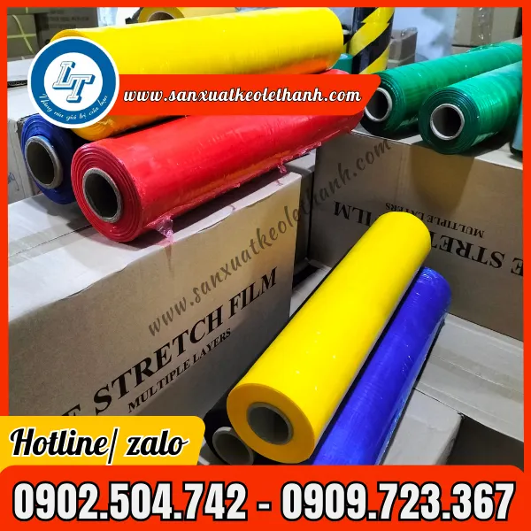 MÀNG PE QUẤN PALLET NHIỀU MÀU 
