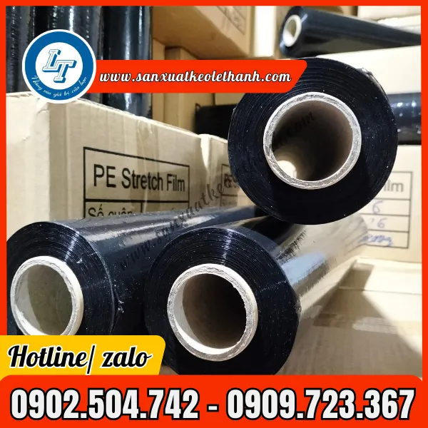 MÀNG PE QUẤN PALLET MÀU ĐEN