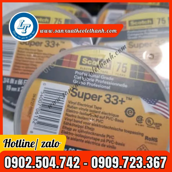 BĂNG KEO ĐIỆN 3M SUPER 33+
