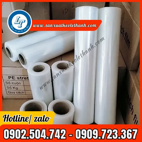 MÀNG PE QUẤN PALLET MÀU TRẮNG