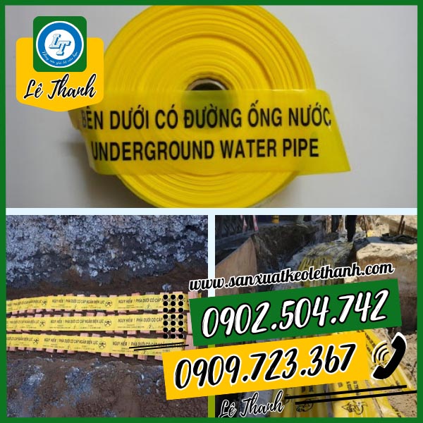 Băng rào được sử dụng sâu trong mặt đất Băng rào được sử dụng sâu trong mặt đất