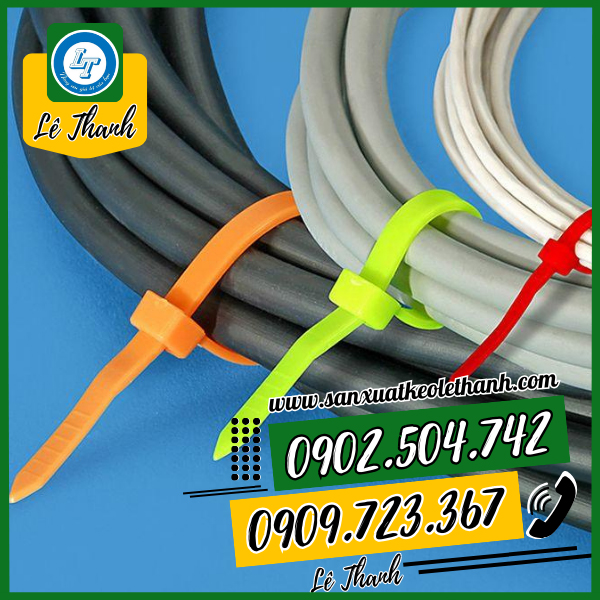 Ứng dụng buộc dây điện của dây rút màu Ứng dụng buộc dây điện của dây rút màu