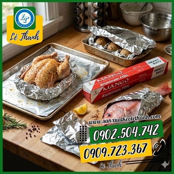 Ứng dụng của giấy bạc nướng thực phẩm Ứng dụng của giấy bạc nướng thực phẩm