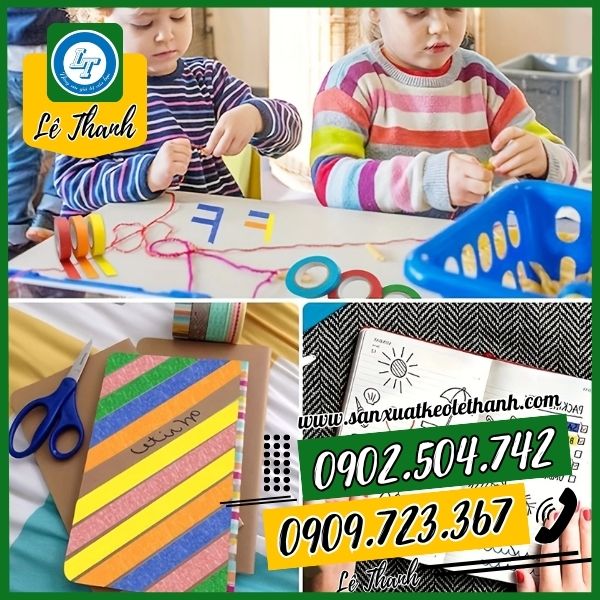 Ứng dụng trang trí cuả băng keo giấy màu Ứng dụng trang trí cuả băng keo giấy màu