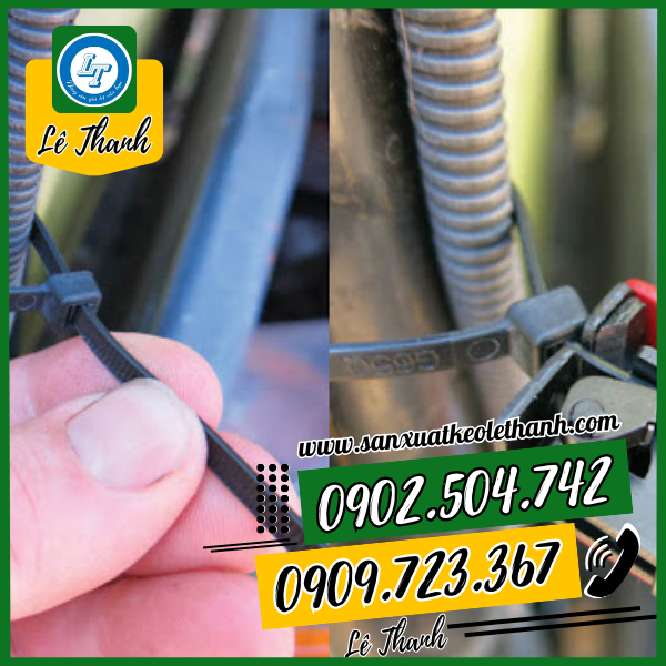 Ứng dụng nổi bật của dây rút nhựa màu đen Ứng dụng nổi bật của dây rút nhựa màu đen