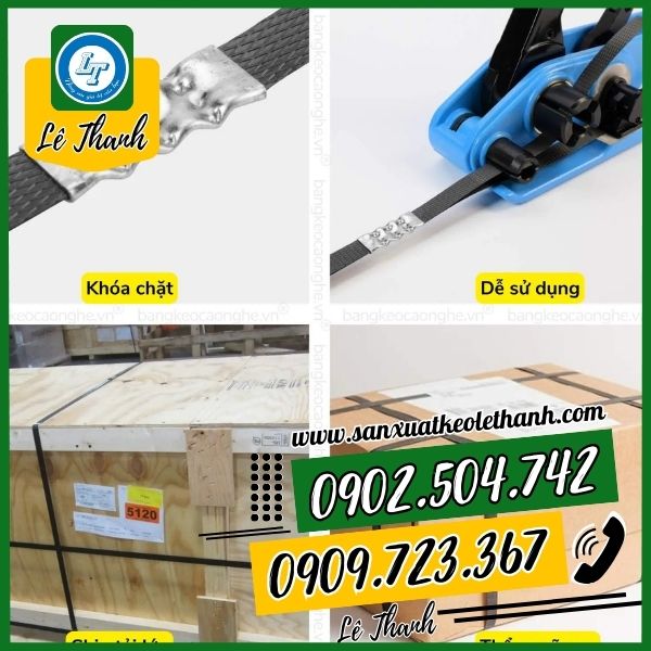 Ứng dụng siết chặt dây đai của bọ sắt Ứng dụng siết chặt dây đai của bọ sắt