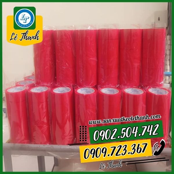 Xưởng sản xuất băng keo màu đỏ Xưởng sản xuất băng keo màu đỏ