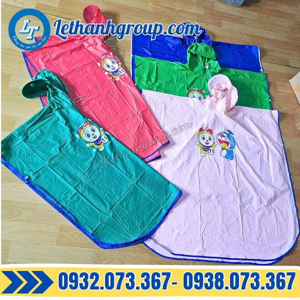áo mưa canh dơi trẻ em giá rẻ đủ màu dễ thương