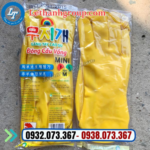 găng tay cao su đông cầu vồng giá rẻ bán buôn găng tay cao su đông cầu vồng màu vàng giá sỉ rẻ cạnh tranh toàn quốc