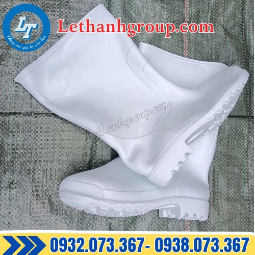 bán buôn ủng cao su cổ cao tgp màu trắng giá sỉ rẻ chất lượng