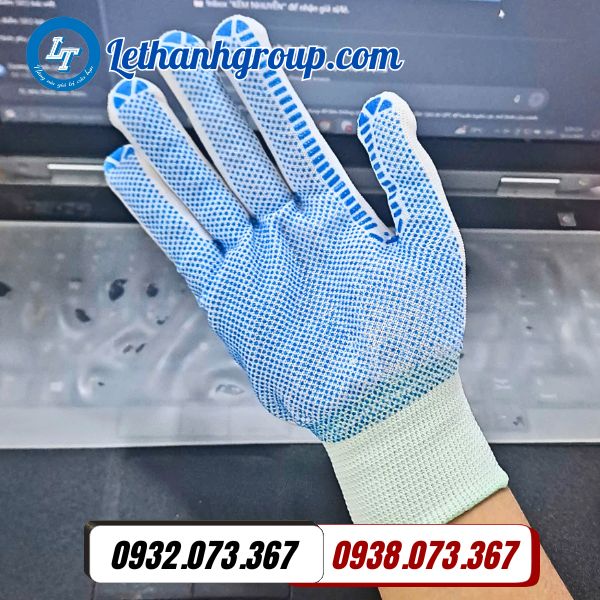 báo giá sỉ găng tay thun phủ hạt nhựa mỏng nhẹ bám chắc