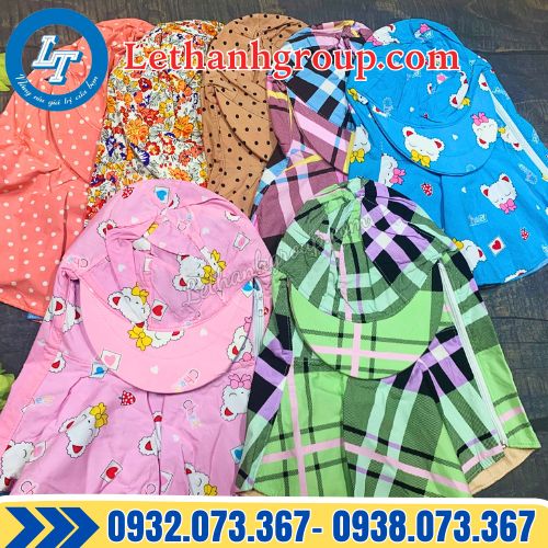 bán rẻ mũ trùm đầu chống nắng cho người lớn và trẻ em giá sỉ tận gốc