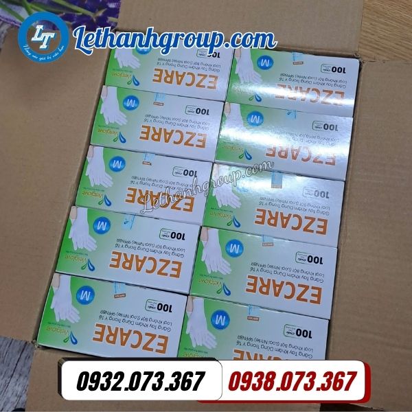 bán sỉ găng tay y tế ezcare vietglove thùng 500 đôi giá rẻ
