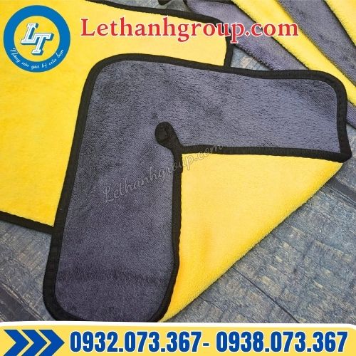 bán sỉ số lượng lớn khăn lau xe vàng xám cho gara ô tô