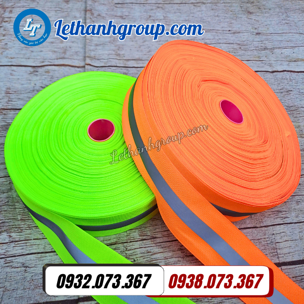 báo giá sỉ dây phản quang vải bản 5cm cuộn 100m cho đại lý