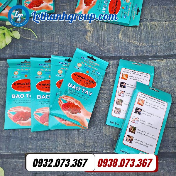 báo giá sỉ găng tay nilon đóng hộp theo thùng