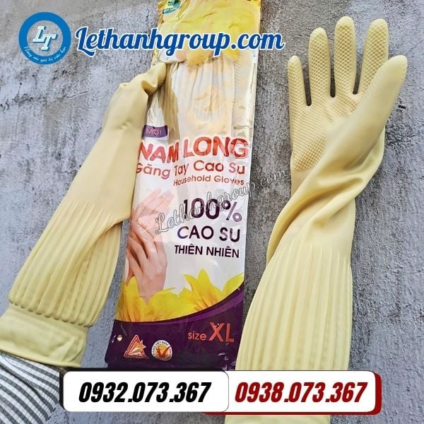 báo giá sỉ rẻ găng tay cao su nam long nhiều size đủ màu cho đại lý hcm
