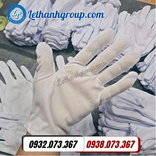 báo giá sỉ rẻ găng tay vải thun trắng t9 hàng đẹp tại xưởng tphcm