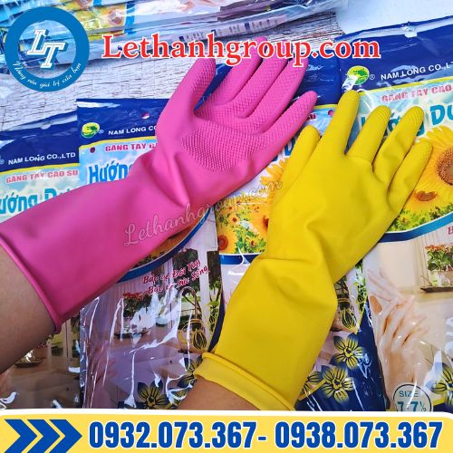 báo giá sỉ thùng 240 đôi găng tay cao su hướng dương chính hãng cho đại lý miền nam