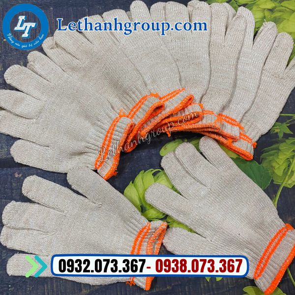 bao tay len 2 viền cam giá sỉ kiện 500 đôi tại xưởng sản xuất