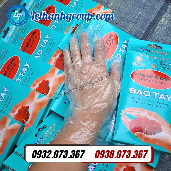 bao tay nilon xốp zin thùng 100 hộp giá sỉ tốt tận gốc