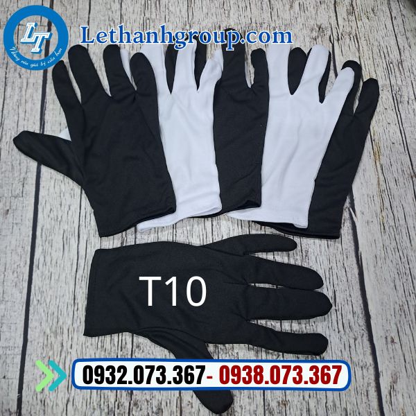 bao tay thun t 10 đen và trắng giá sỉ rẻ ưu đãi