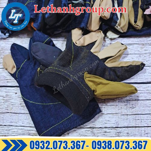 bao tay vải jean dày 2 lớp giá rẻ cho đại lý