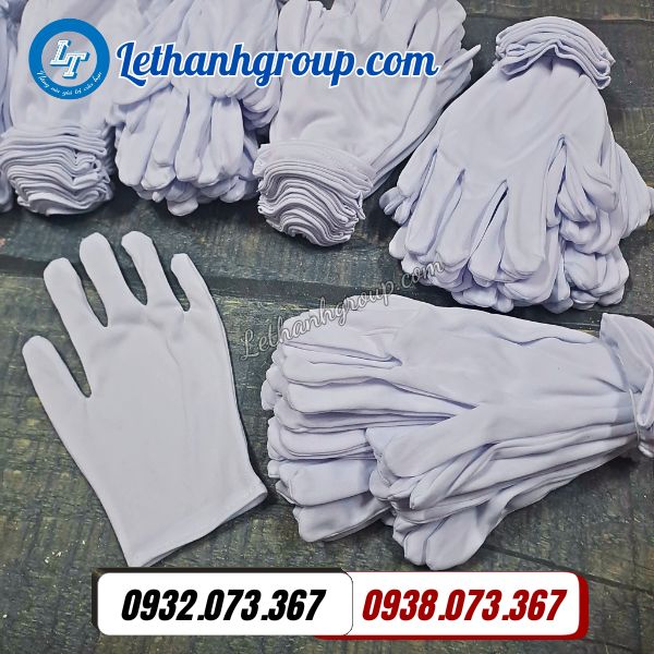 bó 10 đôi găng tay vải thun trắng t9 giá sỉ bao nhiêu