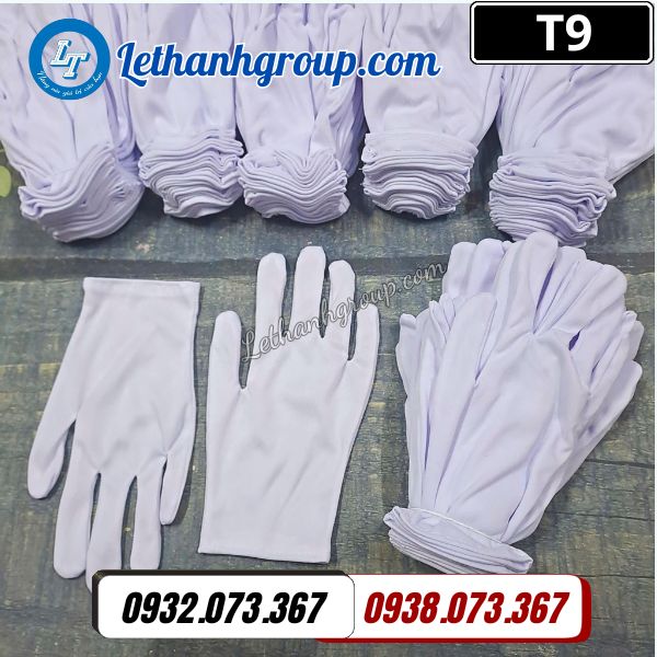 cơ sở sỉ rẻ găng tay vải thun trắng giá gốc uy tín toàn quốc