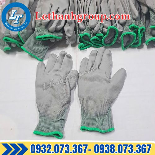đại lý sỉ găng tay pu phủ bàn màu xám giá rẻ kiện 300 đôi