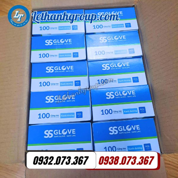 đại lý sỉ giá rẻ găng tay cao su công nghiệp ssglove đủ màu đủ size