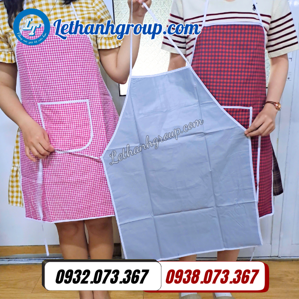 điểm mua sỉ rẻ tạp dề 2 lớp có túi đủ màu tại hcm