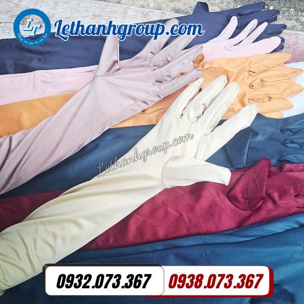 đợn vị sỉ số lượng lớn găng tay chống nắng dài nhiều màu giá gốc