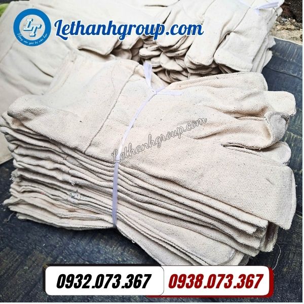 găng tay bảo hộ vải bạt số 9 giá sỉ bó 10 đôi