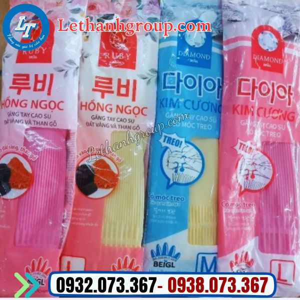 găng tay cao su có móc treo đủ size giá sỉ tận gốc