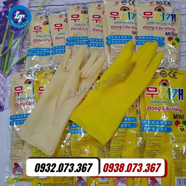 găng tay cao su đa dụng giá sỉ đủ màu