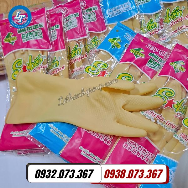 găng tay cao su giá sỉ nguyên thùng 400 đôi