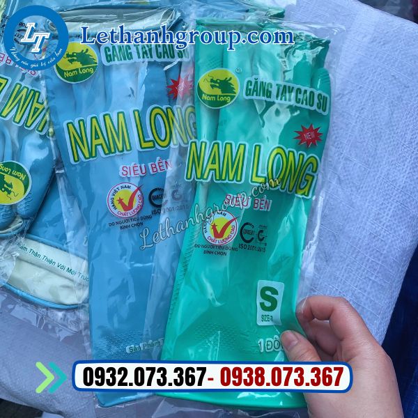 găng tay cao su hiệu Nam Long chất lượng giá sỉ tốt