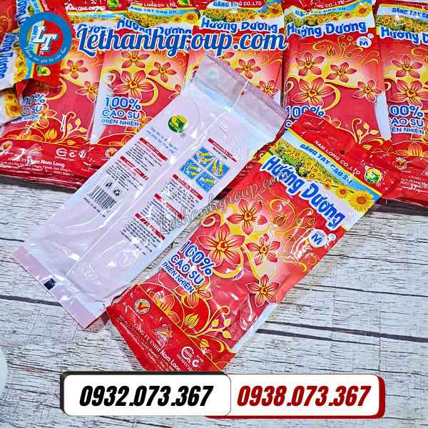 găng tay cao su hướng dương đủ màu giá sỉ ở đâu rẻ