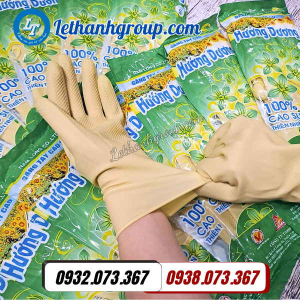 găng tay cao su hướng dương kem m7 giá sỉ siêu rẻ
