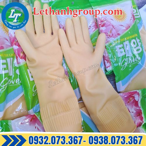 găng tay cao su mặt trời màu kem giá sỉ tận gốc
