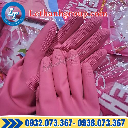 găng tay cao su mặt trời màu hồng đủ kích cỡ giá sỉ rẻ nhất thị trường