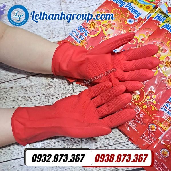 găng tay cao su nam long đỏ size s giá sỉ thùng 400 đôi