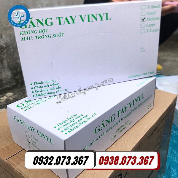 găng tay cao su trong suốt vinyl dùng 1 lần giá sỉ rẻ giao tận nơi