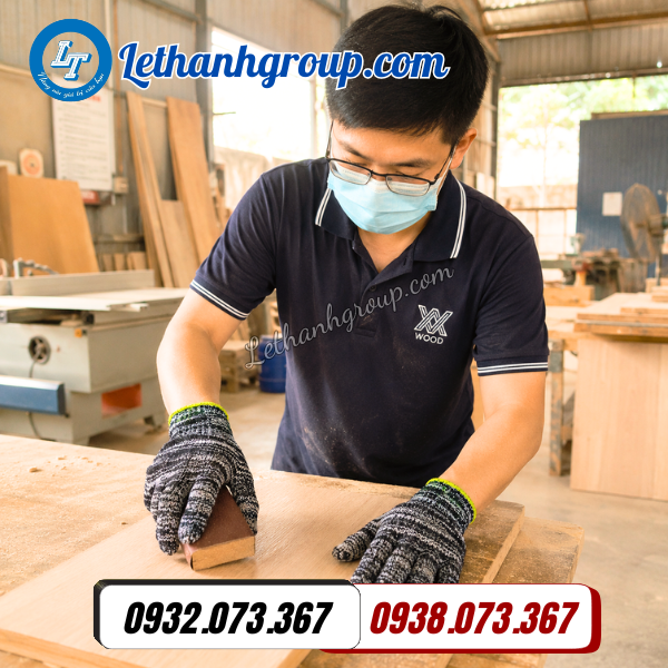 găng tay len bảo hộ màu muối tiêu 80g viện xanh tiện dùng cho mọi công việc