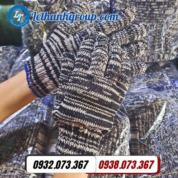 găng tay len muối tiêu 60g giá rẻ kiện 500 đôi