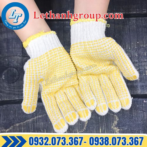 găng tay len phủ hạt nhựa 60g giá sỉ rẻ cho đại lý toàn quốc