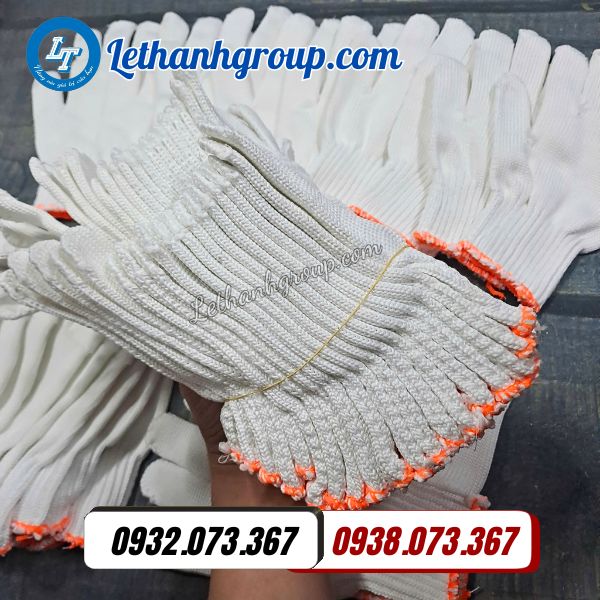 găng tay len poly 700 bó 10 đôi giá sỉ không qua trung gian
