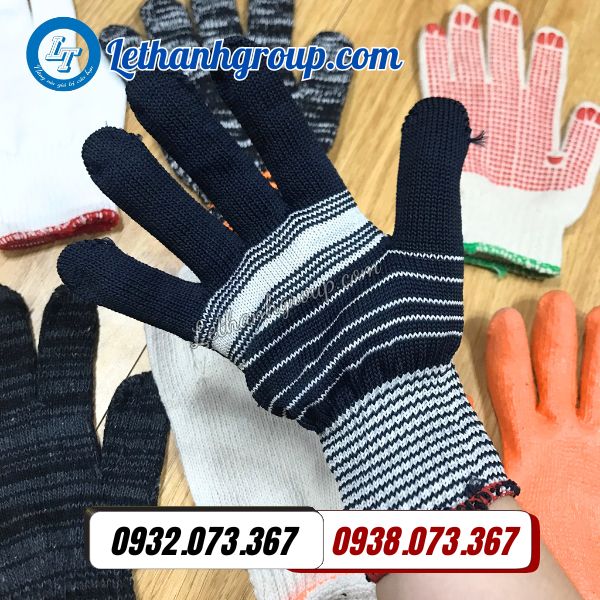 găng tay len poly thời trang sọc màu giá sỉ siêu tốt