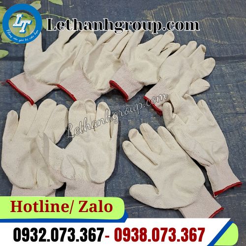 găng tay nhúng nhựa 40g màu trắng giá sỉ rẻ chất lượng uy tín